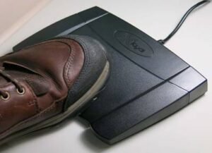 foot pedals using express scribe